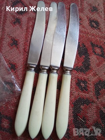 4 Ножчета стари СССР неръждавейка Кухненски ножчета за Масло 31956, снимка 1 - Прибори за хранене, готвене и сервиране - 38037496