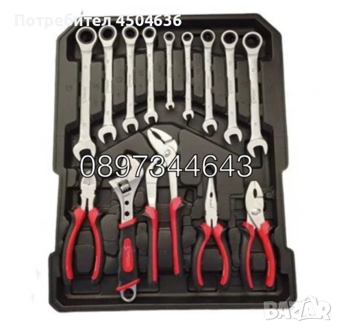 Куфар с инструменти 499 части Stahlmayer, снимка 4 - Куфари с инструменти - 50967910