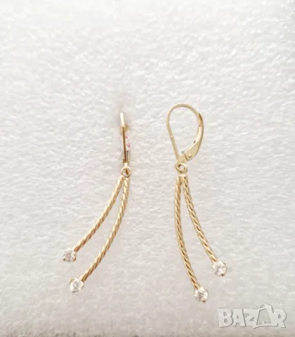 Дамски златни обеци , снимка 5 - Обеци - 47498689