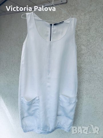 Рокля-балон,дишащ лен,S, снимка 8 - Рокли - 29395521