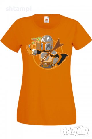 Дамска тениска Star Wars mandalorian baby yoda 2,Филм,Игра,superhero,Изненада,Подарък,Повод,, снимка 8 - Тениски - 37732021