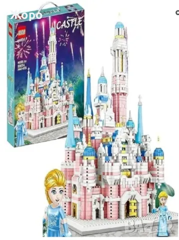 КОНСТРУКТОР ЗАМРЪЗНАЛОТО КРАЛСТВО"ВЪЛШЕБНИЯТ ЗАМЪКЪТ НА ПРИНЦЕСА ЕЛЗА" 139032, снимка 3 - Конструктори - 47493923