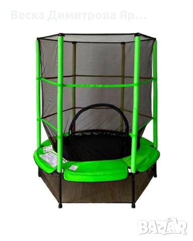 Мини батут с мрежа за безопасност – Компактен и забавен избор за деца, снимка 6 - Други стоки за дома - 53057290