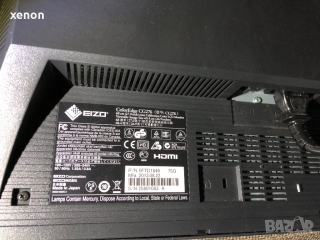 монитор EIZO_27"_ColorEdge CG276, снимка 7 - Монитори - 36596172