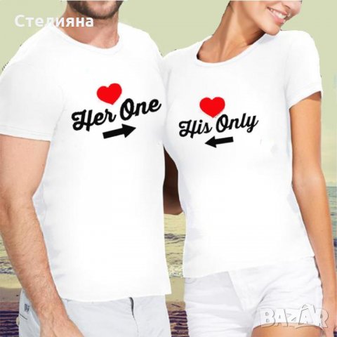 ПРОМОЦИЯ! Тениски, блузи и суичъри за двойки по ваш дизайн, снимка 12 - Тениски - 31264159