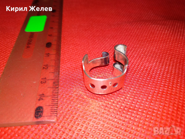 ШИКОЗЕН РЕГУЛЕРУЕМ МАРКОВ АРТ СРЕБЪРЕН ПРЪСТЕН СРЕБРО 950 ПРОБА УНИКАЛЕН ДИЗАЙНЕРСКИ МОДЕЛ 41892, снимка 8 - Пръстени - 44610056