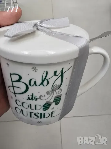 коледни чаши с лъжички , снимка 3 - Чаши - 47868381