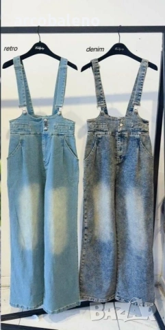 Дамски дънков гащеризон, 2цвята , снимка 5 - Гащеризони - 53301047