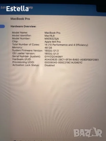 MacBook Pro 14" M4 Pro 48 GB RAM | 2 TB SSD | Nano-Texture дисплей|, снимка 7 - Лаптопи за работа - 56287897