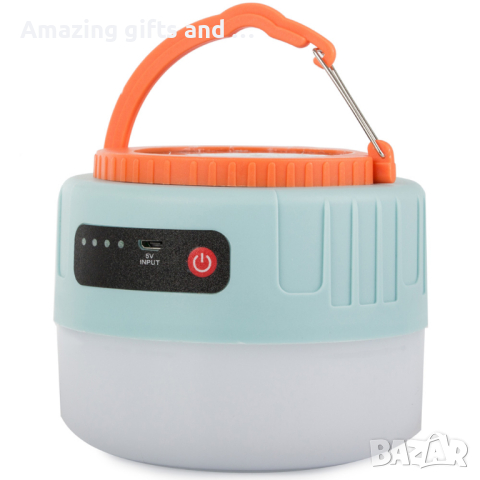 USB LED соларна туристическа лампа за къмпинг