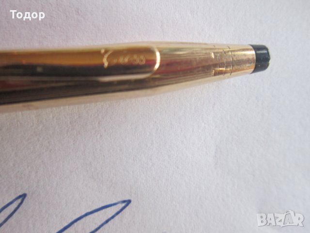 Уникален позлатен химикал химикалка Кросс 20 микрона, снимка 7 - Колекции - 29804647