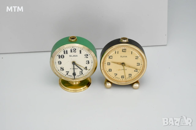 Два ретро часовника SLAVA (СССР) колекционерски