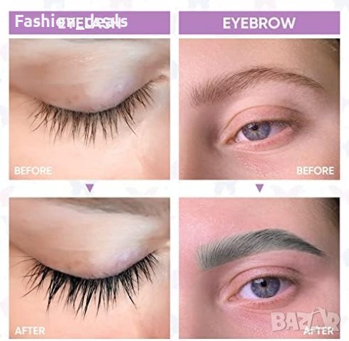 Нов 2 в 1 полупостоянен комплект за мигли вежди Черна боя , снимка 4 - Декоративна козметика - 42511780
