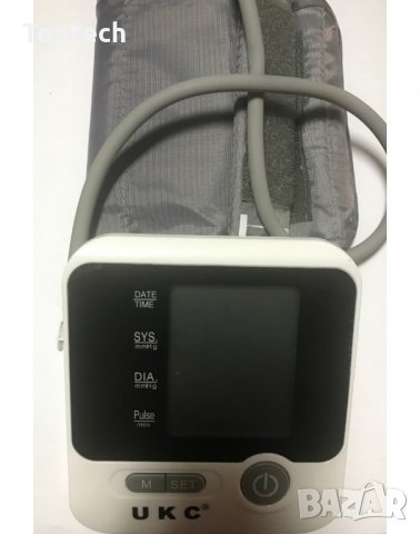 Апарат UKC за измерване на кръвно налягане с голям LCD дисплей, снимка 3 - Друга електроника - 30713166