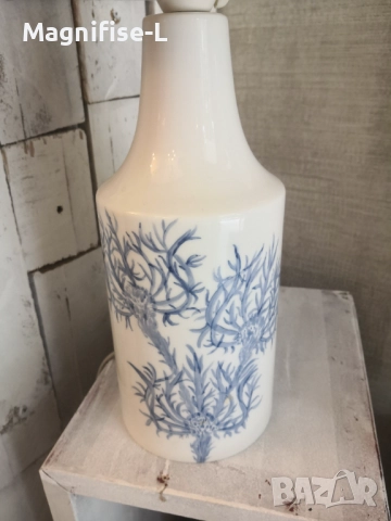 Настолна лампа порцелан , снимка 2 - Антикварни и старинни предмети - 51452338