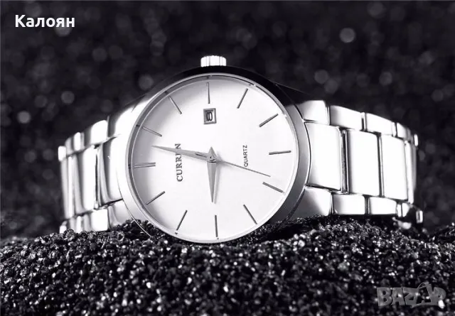 (4 цвята) Мъжки часовник CURREN 8106 с метална верижка, снимка 8 - Мъжки - 49688447