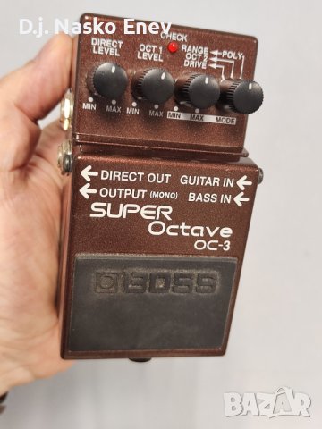 Boss OC-3 Super Octaver pedal - Супер октавер педал от Бос /КАТО НОВ/, снимка 3 - Китари - 37917459