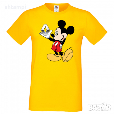 Мъжка тениска Mickey Mouse Renault Подарък,Изненада,Рожден ден, снимка 10 - Тениски - 36577505