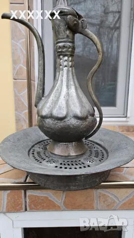 СТАР КОВАН ОСМАНСКИ МЕДЕН ИБРИК , снимка 2 - Антикварни и старинни предмети - 48357735