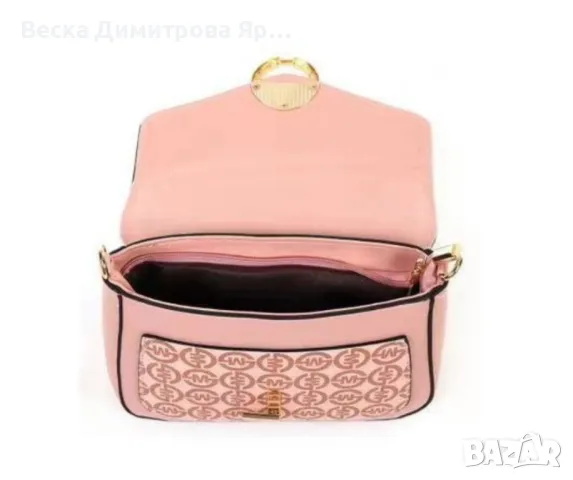 Ежедневна розова дамска чанта с елегантен дизайн, снимка 2 - Чанти - 49014143