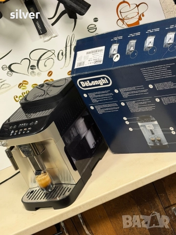 Кафемашина кафе автомат delonghi magnifica evo с гаранция, снимка 2 - Кафемашини - 52645888