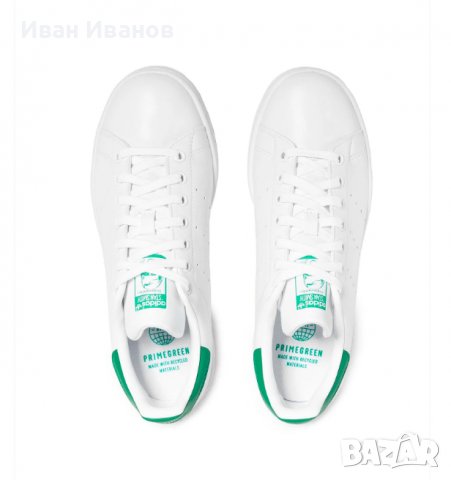 оригинални кецове/ маратонки Adidas Stan Smith Primegreen  номер 41-41,5, снимка 8 - Маратонки - 40159597