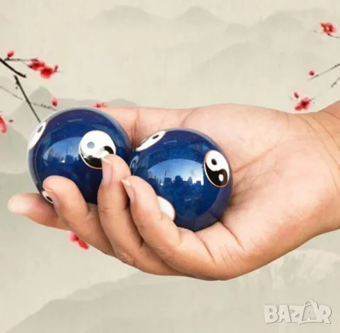 China Balls for Meditation Balls Health Exercise Stress Relaxation Therapy Chrome Hand Wrist Massage, снимка 3 - Колекции - 48477092