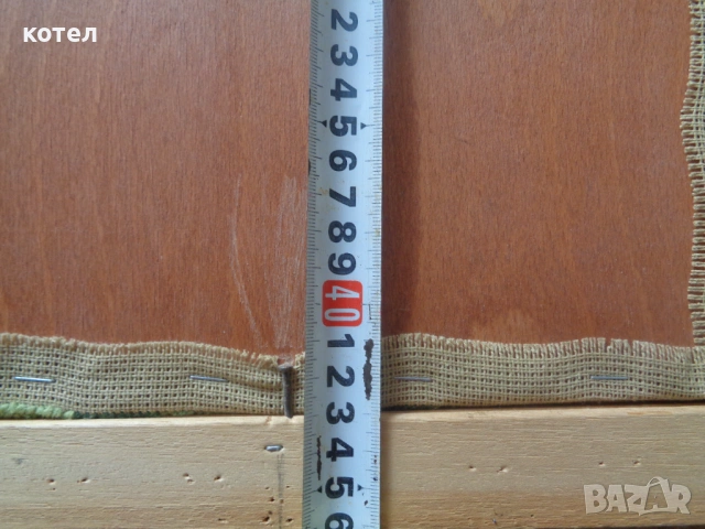 Ръчно шит гоблен „Старецът с лулата“, снимка 5 - Гоблени - 54220457