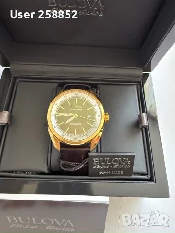 Bulova Accu-Swiss 64B127 Tellaro Автоматичен часовник - нов с кутия и документи, снимка 16 - Мъжки - 54092971