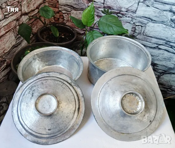 Стари медни тенджери , снимка 2 - Антикварни и старинни предмети - 55829201
