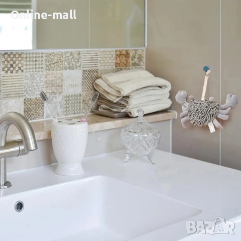 2в1 Плюшена играчка Рак – Играчка и Кърпа за ръце , снимка 6 - Плюшени играчки - 51533789