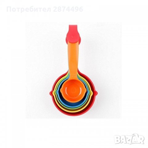 9028 Цветни домакински мерителни лъжици 5 броя., снимка 3 - Други стоки за дома - 34911197