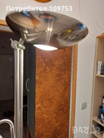 Метална Стояща подова лампа h=180см, снимка 12 - Настолни лампи - 52432775