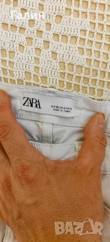 Бяло дънки ZARA за момиче, снимка 3 - Детски панталони и дънки - 51712987