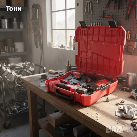 Комплект 2 в 1 KraftRoyal Red Mx Fuel 36V – ъглошлайф + гайковерт, 2x 8Ah батерии , снимка 3 - Куфари с инструменти - 52797370