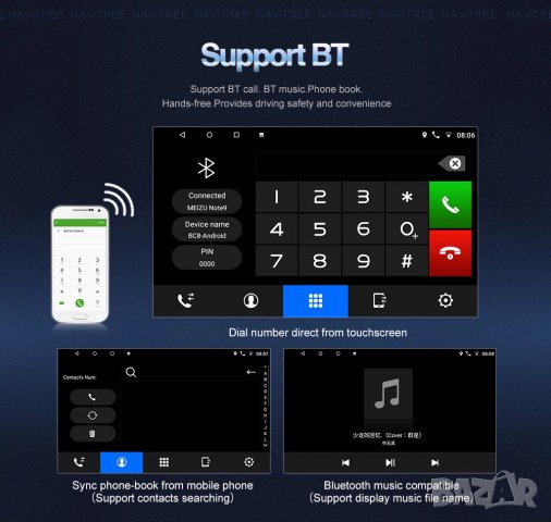 Мултимедия, за Mitsubishi Outlander, Двоен дин, Навигация, Андроид дисплей, плеър, 9" екран, Android, снимка 6 - Аксесоари и консумативи - 35238129