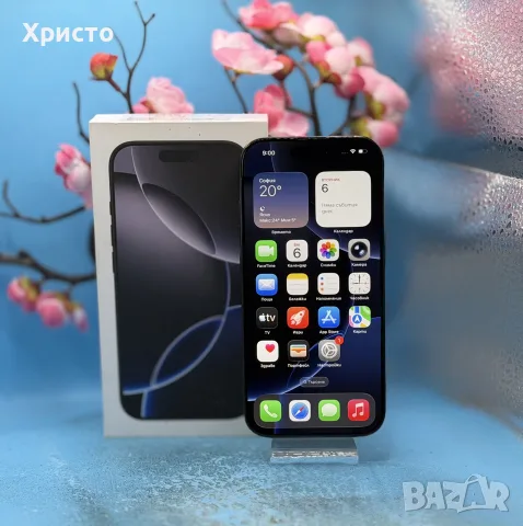Apple iPhone 16 Pro, 256GB, 5G, Black Titanium, снимка 2 - Apple iPhone - 56405100
