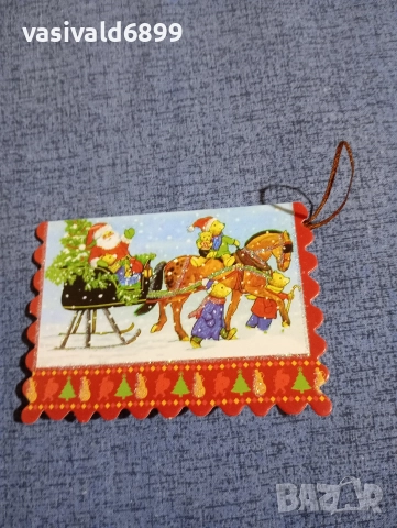 Лот от четири коледни картички , снимка 2 - Декорация за дома - 52693706