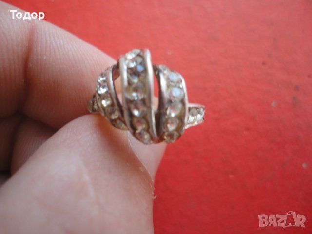 Сребърен пръстен с камъни 925, снимка 5 - Пръстени - 42208630