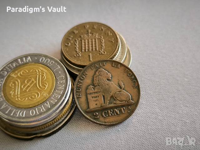 Монета - Белгия - 2 цента | 1859г., снимка 1 - Нумизматика и бонистика - 44693430