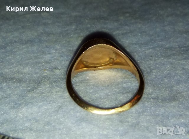 МАРКОВ ПОЗЛАТЕН СРЕБЪРЕН ПРЪСТЕН СРЕБРО 925 ДИЗАЙНЕРСКИ КЛАСИЧЕСКИ СТИЛЕН МОДЕЛ 31178, снимка 16 - Пръстени - 42452976