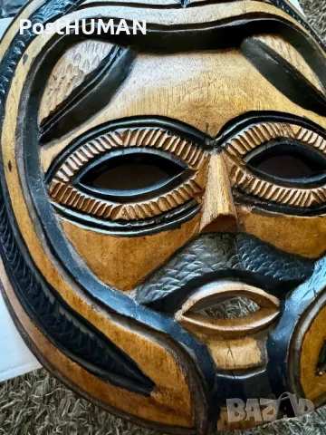 Африканска маска, снимка 4 - Антикварни и старинни предмети - 47811636