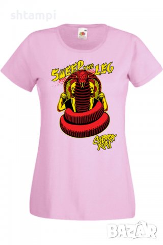Дамска тениска Cobra Kai sweep the leg,Филм,Игра,superhero,Изненада,Подарък,Повод,, снимка 10 - Тениски - 37727979