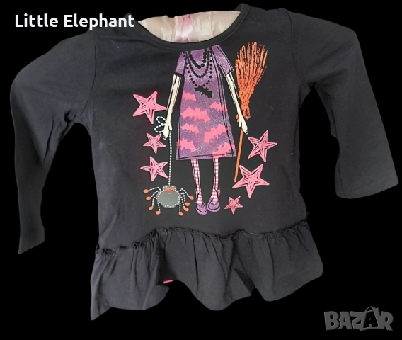 Черна рокличка за 5-6 год момиченце"Helloween",Англия/нова