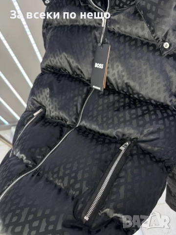Hugo Boss Мъжко Черно Зимно Яке С Качулка Хуго Бос Код A973, снимка 3 - Якета - 52095695