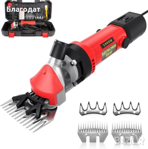 Електрическа машинка за стригане на овце и кози PAT JULIMG – 1000W, 6 скорости, професионални острие