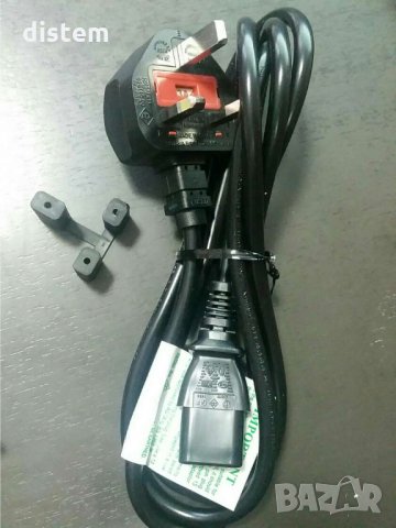 Кабели с накрайници - Захранващ кабел с английски щепсел UK, снимка 1 - Кабели и адаптери - 30844226