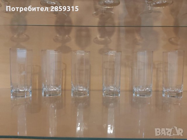 6 броя чаши за безалкохолно / вода, снимка 1 - Чаши - 31863823