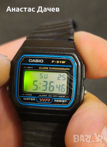 Винтидж часовник CASIO F 91 W
