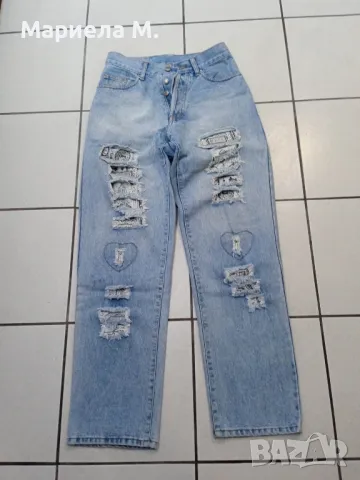 Широки дънки на кръпки, S